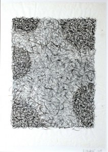 Fließendes,2018,-Tusche-auf-Reispapier,-70x50cm